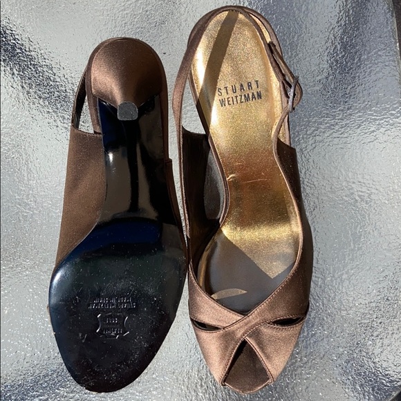 Stuart Weitzman open toe heel shoe - Picture 3 of 7